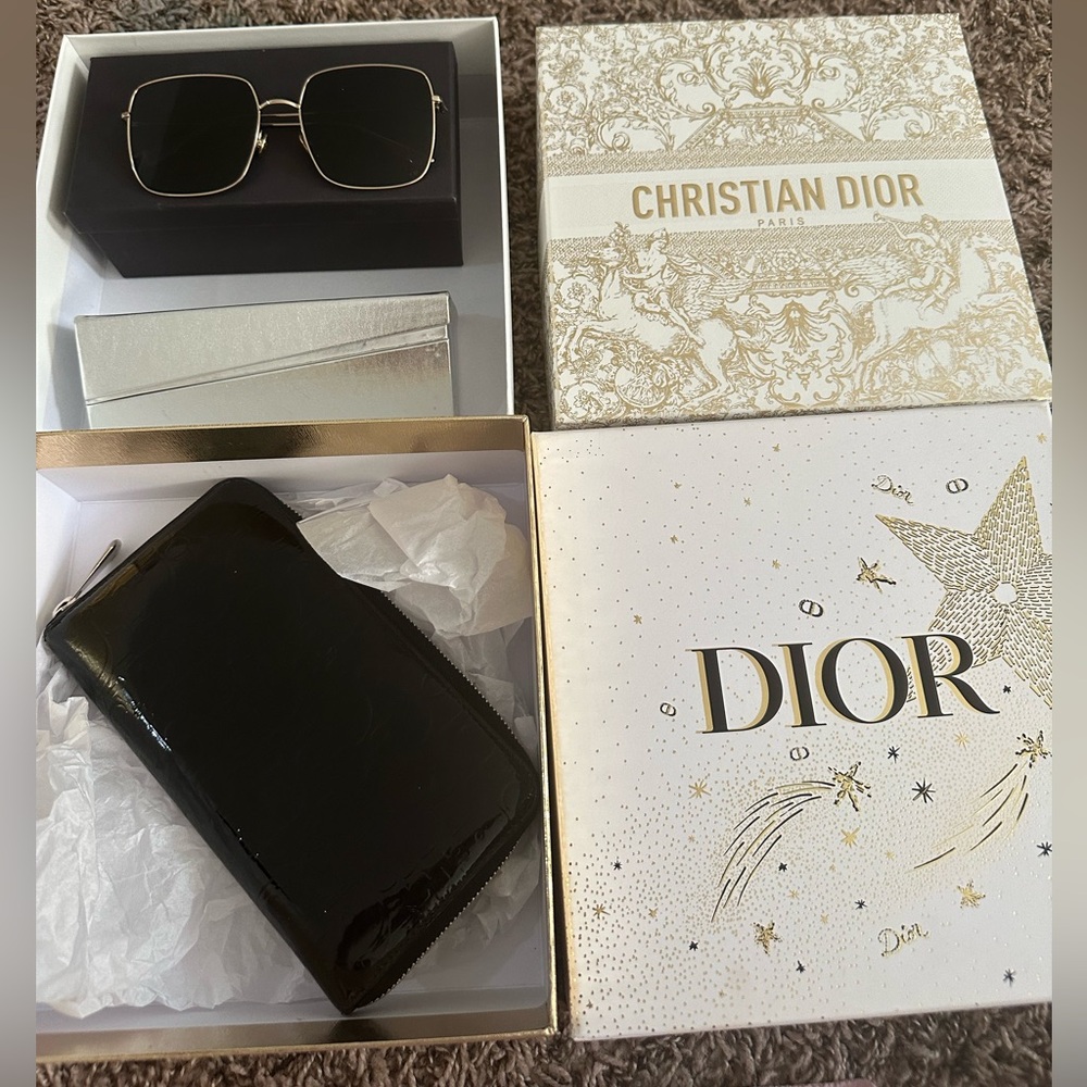 DIOR SUNGLASSES AND WALLET BUNDLE
